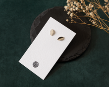 Load image into Gallery viewer, Sterling Silver Leaf Stud Earrings