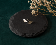 Load image into Gallery viewer, Sterling Silver Leaf Stud Earrings