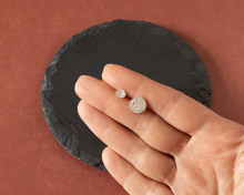 Load image into Gallery viewer, Asymmetrical Textured Stud Earrings