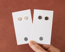 Load image into Gallery viewer, Sterling Silver Textured Stud Earrings