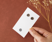 Load image into Gallery viewer, Sterling Silver Textured Stud Earrings