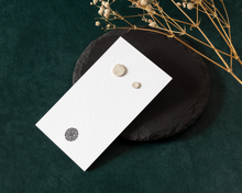 Load image into Gallery viewer, Asymmetrical Textured Stud Earrings