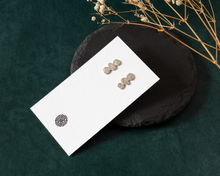 Load image into Gallery viewer, Textured Silver Stud Earrings