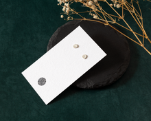 Load image into Gallery viewer, Small Textured Silver Stud Earrings