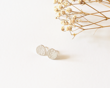 Load image into Gallery viewer, Sterling Silver Textured Stud Earrings
