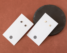 Load image into Gallery viewer, Small Textured Silver Stud Earrings