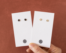 Load image into Gallery viewer, Small Textured Silver Stud Earrings