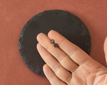 Load image into Gallery viewer, Small Textured Silver Stud Earrings