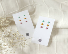 Load image into Gallery viewer, Stainless Steel & Resin Earrings Set