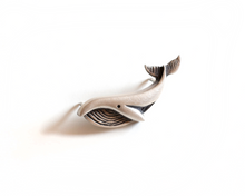 Load image into Gallery viewer, Sterling Silver Whale Pin Brooch