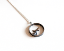 Load image into Gallery viewer, Sterling Silver Whale Tail Necklace