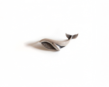 Load image into Gallery viewer, Sterling Silver Whale Pin Brooch