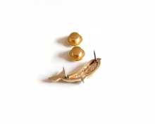 Load image into Gallery viewer, Yellow Bronze Whale Pin Brooch