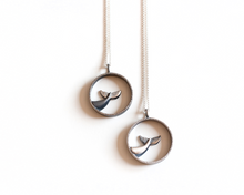Load image into Gallery viewer, Sterling Silver Whale Tail Necklace