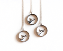Load image into Gallery viewer, Sterling Silver Whale Tail Necklace