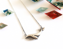 Load image into Gallery viewer, Sterling Silver Whale Necklace