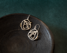 Load image into Gallery viewer, Sterling Silver Pomegranate Earrings