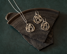 Load image into Gallery viewer, Sterling Silver Pomegranate Pendant Necklace