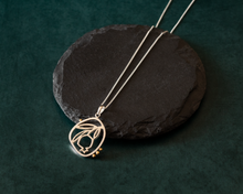 Load image into Gallery viewer, Sterling Silver Pomegranate Pendant Necklace