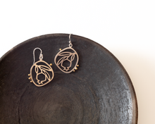 Load image into Gallery viewer, Sterling Silver Pomegranate Earrings