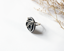 Load image into Gallery viewer, Sterling Silver Pomegranate Branch Ring