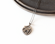 Load image into Gallery viewer, Oxidized Silver Pomegranate Necklace