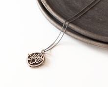 Load image into Gallery viewer, Silver & Brass Pomegranate Necklace