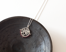 Load image into Gallery viewer, Silver & Garnet Pomegranate Necklace