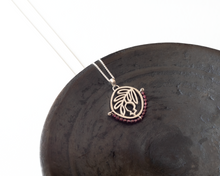Load image into Gallery viewer, Silver & Garnet Pomegranate Necklace