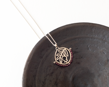 Load image into Gallery viewer, Silver & Garnet Pomegranate Necklace