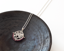 Load image into Gallery viewer, Silver & Garnet Pomegranate Necklace