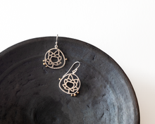 Load image into Gallery viewer, Sterling Silver Lotus Earrings