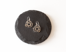 Load image into Gallery viewer, Sterling Silver Lotus Earrings