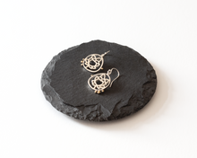 Load image into Gallery viewer, Sterling Silver Lotus Earrings