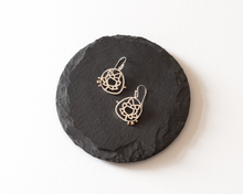 Load image into Gallery viewer, Sterling Silver Lotus Earrings
