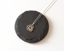 Load image into Gallery viewer, Silver & Brass Grains Lotus Necklace