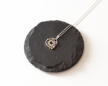 Load image into Gallery viewer, Silver & Brass Grains Lotus Necklace
