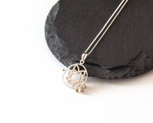 Load image into Gallery viewer, Silver & Brass Grains Lotus Necklace