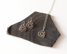 Load image into Gallery viewer, Sterling Silver Lotus Earrings