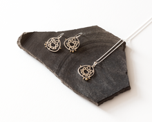 Load image into Gallery viewer, Silver & Brass Grains Lotus Necklace