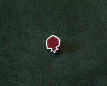 Load image into Gallery viewer, Silver & Resin Pomegranate Pin Brooch