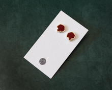 Load image into Gallery viewer, Sterling Silver Pomegranate Stud Earrings
