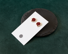Load image into Gallery viewer, Sterling Silver Pomegranate Stud Earrings