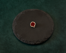 Load image into Gallery viewer, Silver & Resin Pomegranate Pin Brooch