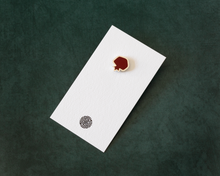 Load image into Gallery viewer, Silver & Resin Pomegranate Pin Brooch