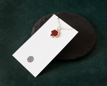 Load image into Gallery viewer, Silver & Resin Pomegranate Necklace