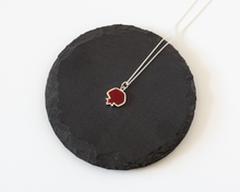 Load image into Gallery viewer, Silver & Resin Pomegranate Necklace