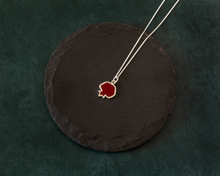 Load image into Gallery viewer, Silver & Resin Pomegranate Necklace