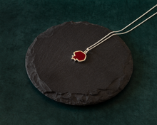 Load image into Gallery viewer, Silver & Resin Pomegranate Necklace