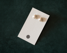 Load image into Gallery viewer, Sterling Silver Seashell Stud Earrings